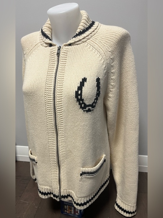 BDG Sweaters - BDG Zip-Front Knit Horse Sweater L